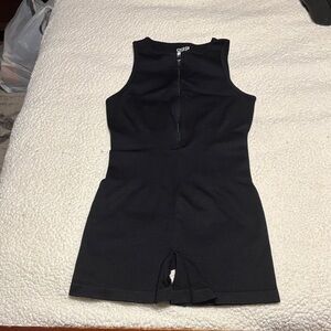 Elegant Black Sleeveless Romper